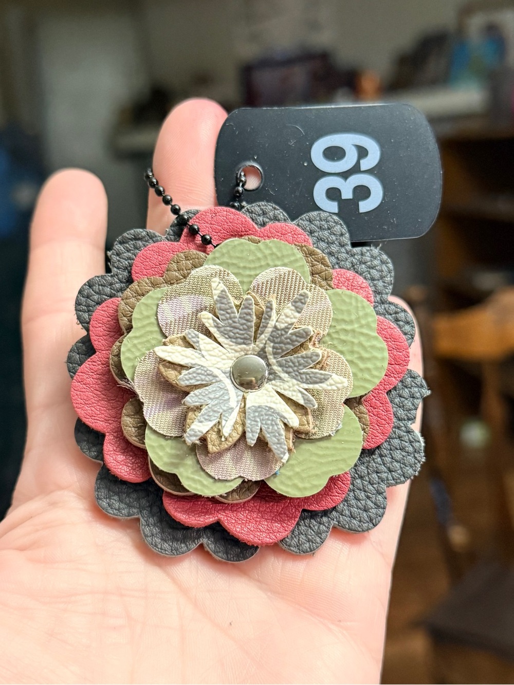 Handmade Floral Bag Charm